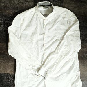 Kenneth Cole Reaction White Casual Button Down